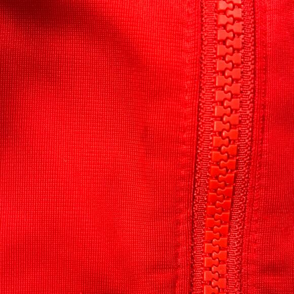Nike Kids Red Track Jacket 4T RetroSport Y2K Athletic Zip-Up Tape Sleeve Boy - Picture 7 of 8